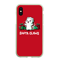 Чехол iPhone XS Max матовый Santa claws