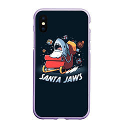 Чехол iPhone XS Max матовый Santa Jaws