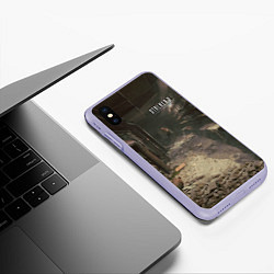 Чехол iPhone XS Max матовый STALKER 2 контроллёр, цвет: 3D-светло-сиреневый — фото 2