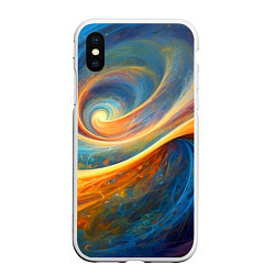 Чехол iPhone XS Max матовый Космические завихрения