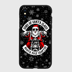 Чехол iPhone XS Max матовый Sons of Santa Claus north pole chapter