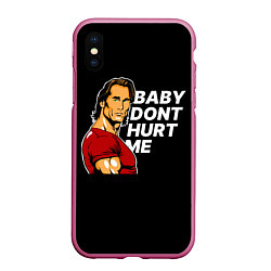 Чехол iPhone XS Max матовый Baby dont hurt me - Mike OHearn