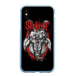 Чехол iPhone XS Max матовый Slipknot - козёл