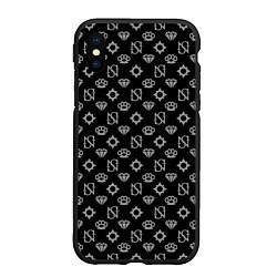 Чехол iPhone XS Max матовый Sessanta Nove pattern