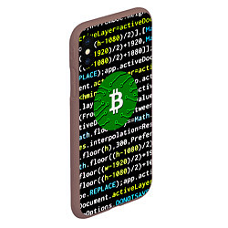 Чехол iPhone XS Max матовый Bitcoin сатоши, цвет: 3D-коричневый — фото 2