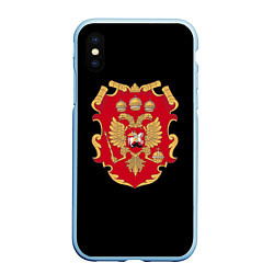 Чехол iPhone XS Max матовый Российская империя символика герб щит