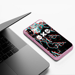 Чехол iPhone XS Max матовый Love death & robots strom, цвет: 3D-розовый — фото 2