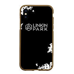 Чехол iPhone XS Max матовый Linkin Park рок бенд