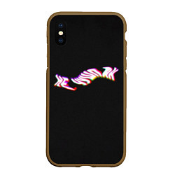 Чехол iPhone XS Max матовый Не чушпан арт, цвет: 3D-коричневый