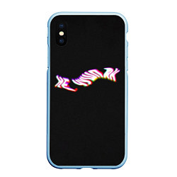 Чехол iPhone XS Max матовый Не чушпан арт, цвет: 3D-голубой