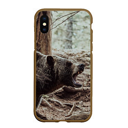 Чехол iPhone XS Max матовый Bear