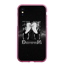 Чехол iPhone XS Max матовый Depeche Mode - Memento mori worldwilde tour, цвет: 3D-малиновый