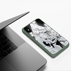 Чехол iPhone XS Max матовый Sousou no Frieren, цвет: 3D-темно-зеленый — фото 2