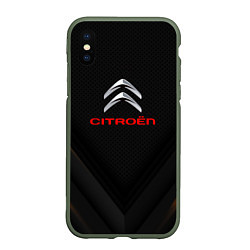 Чехол iPhone XS Max матовый Citroen sport geometry