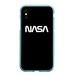 Чехол iPhone XS Max матовый NASA space logo