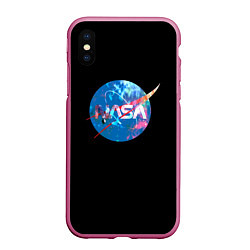 Чехол iPhone XS Max матовый NASA true space star