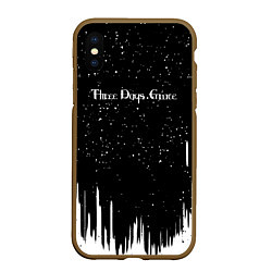 Чехол iPhone XS Max матовый Three days grace rock band