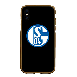 Чехол iPhone XS Max матовый Schalke 04 fc club sport