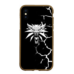 Чехол iPhone XS Max матовый The witcher текстура