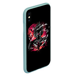 Чехол iPhone XS Max матовый Dragon Ball - Vegeta, цвет: 3D-мятный — фото 2