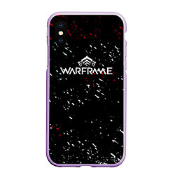 Чехол iPhone XS Max матовый Warframe краски пали текстура