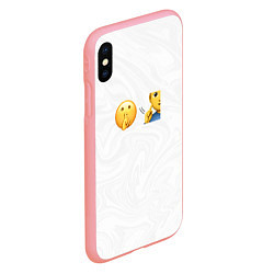 Чехол iPhone XS Max матовый Мьюнинг эмодзи, цвет: 3D-баблгам — фото 2