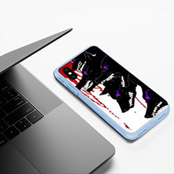 Чехол iPhone XS Max матовый Стая на охоте, цвет: 3D-голубой — фото 2
