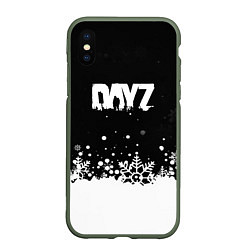 Чехол iPhone XS Max матовый Dayz снежинки