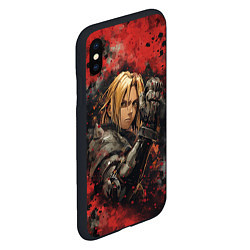 Чехол iPhone XS Max матовый Edward Elric - Fullmetal Alchemist, цвет: 3D-черный — фото 2