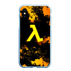 Чехол iPhone XS Max матовый Half life текстура блэк меса