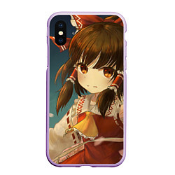 Чехол iPhone XS Max матовый Touhou Project Рейму fight