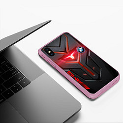 Чехол iPhone XS Max матовый Мотор от BMW, цвет: 3D-розовый — фото 2