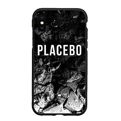 Чехол iPhone XS Max матовый Placebo black graphite, цвет: 3D-черный