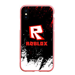 Чехол iPhone XS Max матовый Roblox текстура мобайл