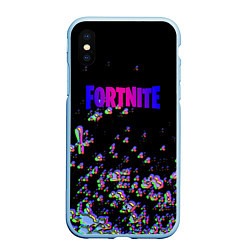 Чехол iPhone XS Max матовый Fortnite game glitch