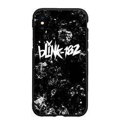 Чехол iPhone XS Max матовый Blink 182 black ice