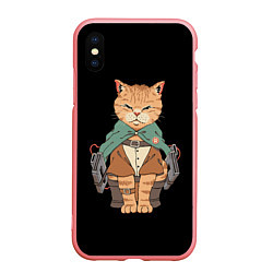 Чехол iPhone XS Max матовый Anime cat