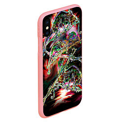 Чехол iPhone XS Max матовый Хамелеоновый рейв, цвет: 3D-баблгам — фото 2