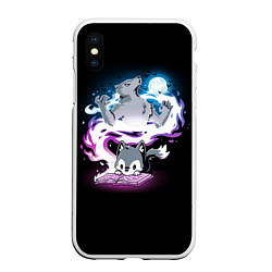 Чехол iPhone XS Max матовый Мечта волчонка, цвет: 3D-белый