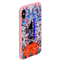 Чехол iPhone XS Max матовый Samurai cyberpunk карпы кои, цвет: 3D-баблгам — фото 2