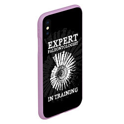 Чехол iPhone XS Max матовый Expert paleontologist in training, цвет: 3D-сиреневый — фото 2