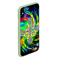 Чехол iPhone XS Max матовый Став обнуление негатива, цвет: 3D-салатовый — фото 2