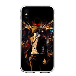 Чехол iPhone XS Max матовый Лайт Ягами - Death Note