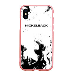 Чехол iPhone XS Max матовый Nickelback серый дым рок