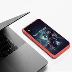Чехол iPhone XS Max матовый Warhammer - game, цвет: 3D-красный — фото 2
