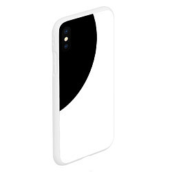 Чехол iPhone XS Max матовый Затмение, цвет: 3D-белый — фото 2