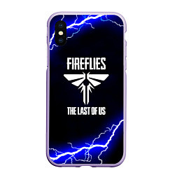 Чехол iPhone XS Max матовый The Last of Us молнии