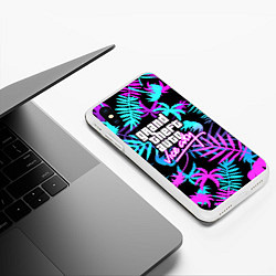 Чехол iPhone XS Max матовый GTA vice city steel, цвет: 3D-белый — фото 2