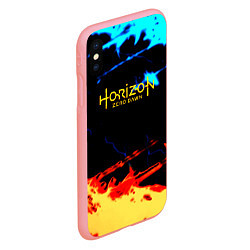 Чехол iPhone XS Max матовый Horizon zero dawn огонь и лёд, цвет: 3D-баблгам — фото 2