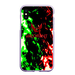 Чехол iPhone XS Max матовый Valorant flame fire